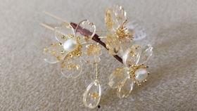 簪子怎么用视频,古风美饰的优雅佩戴方法